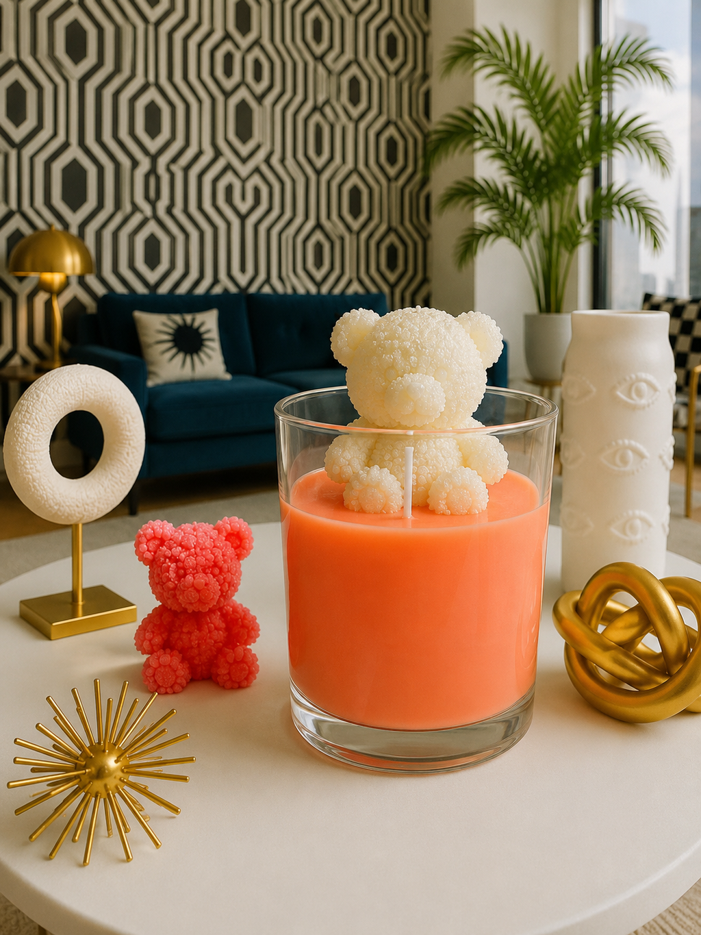 Luxury Teddy Bear Vanilla Candle Set – 2 Pieces