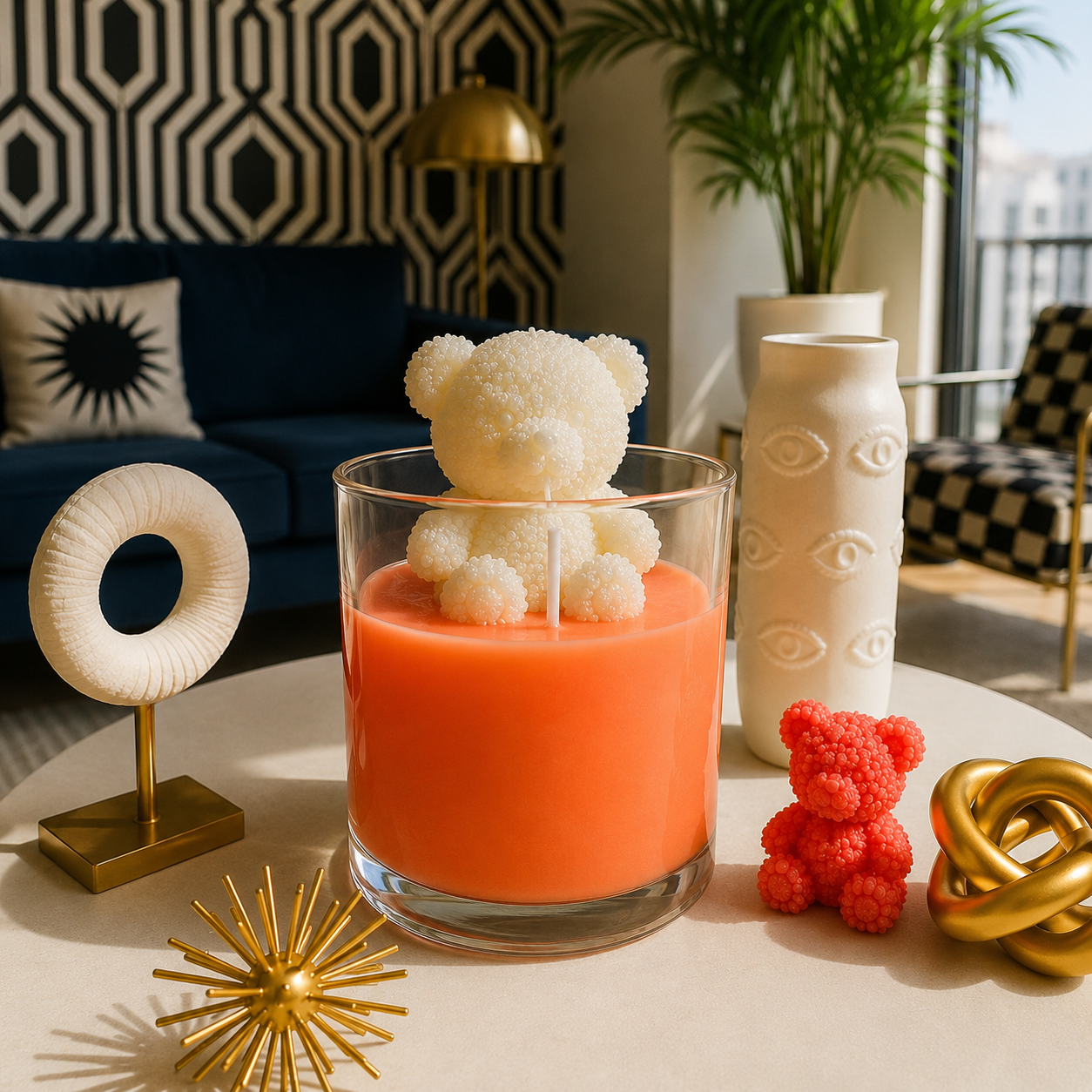 Luxury Teddy Bear Vanilla Candle Set – 2 Pieces