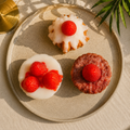 Strawberry Dessert Candle Set – 3 Pieces