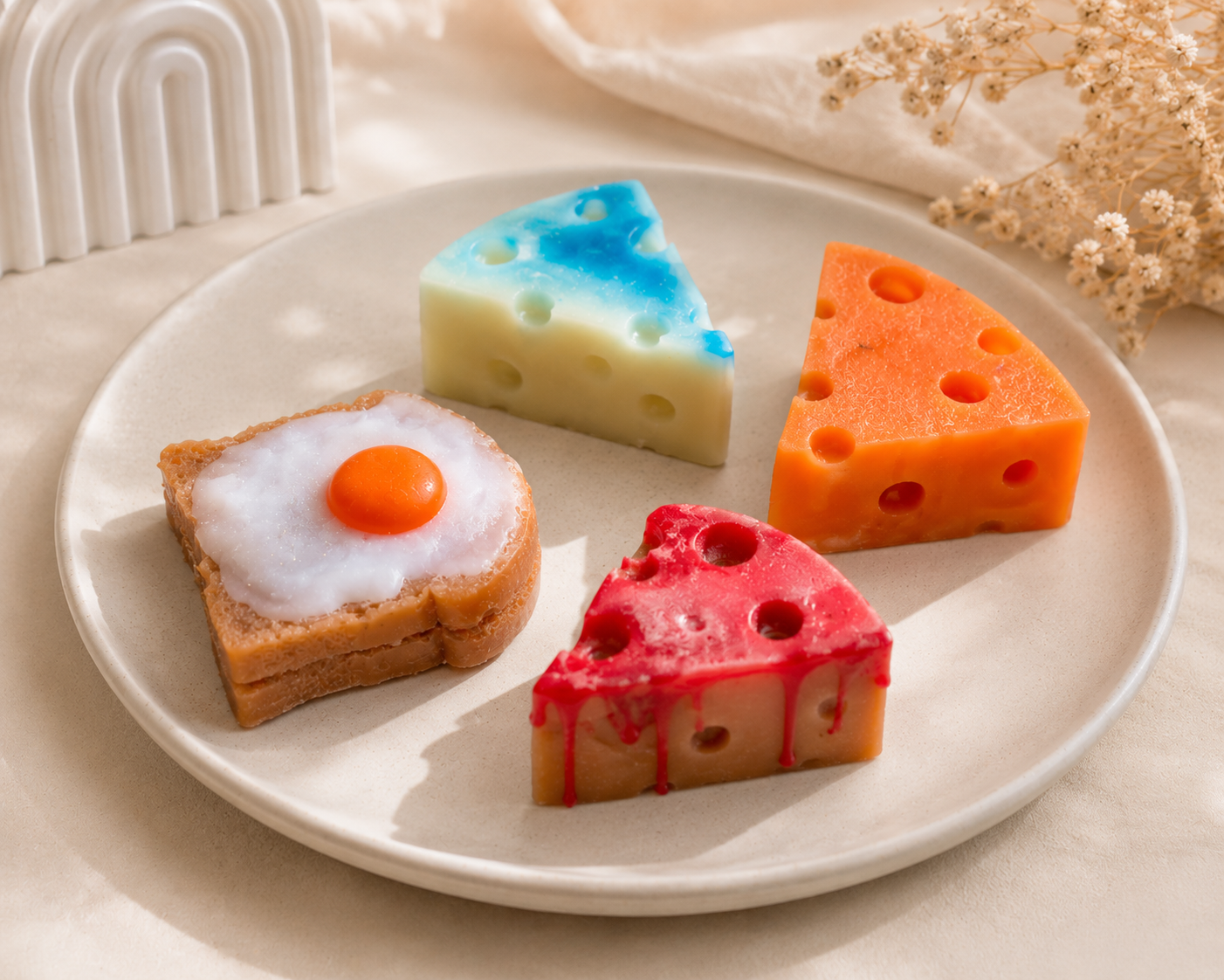 Musk Cheese Candle Set – 4 Pieces