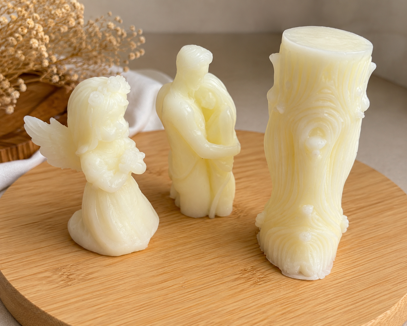 Cotton Scented Candle Set – 3 Pieces