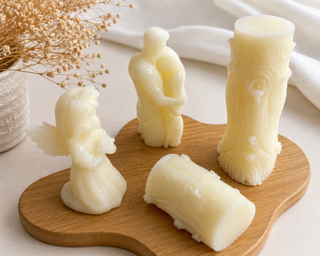 Cotton Scented Candle Set – 3 Pieces