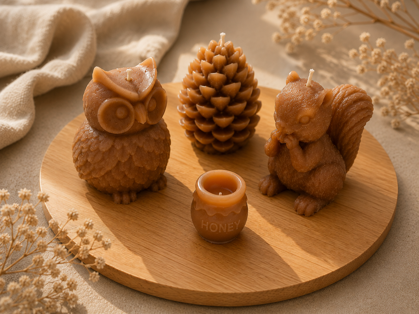 Luxury Woodland Candle Set – 4 Piece Musk Collection