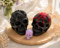Black Oud Skull Candle Set – 3 Pieces Gothic Luxury Candles